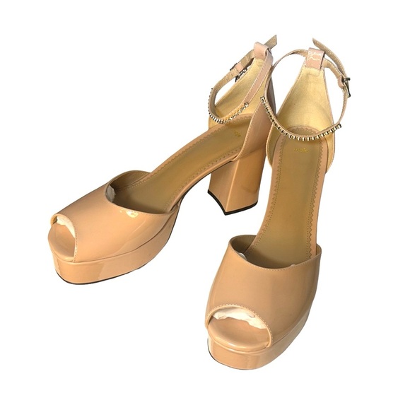 NIB Maje Patent Leather Heeled Sandals, Size 10.5 US (41 EU) - Picture 7 of 16